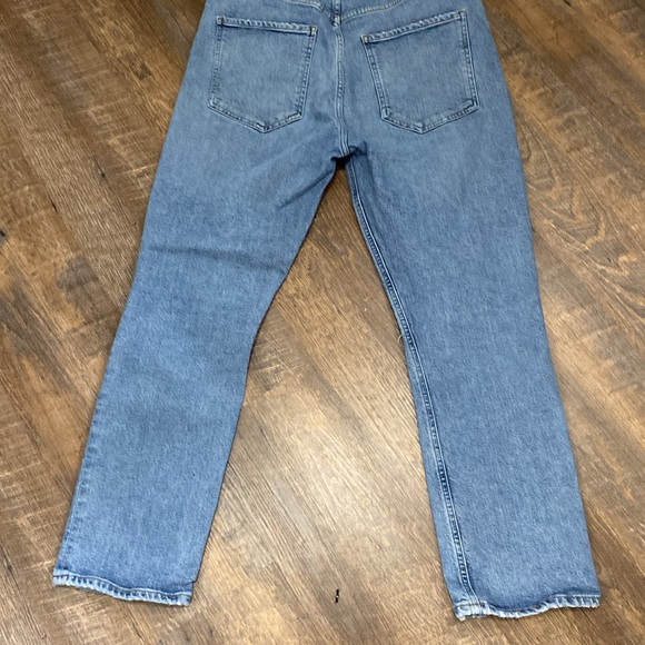 AGOLDE ICONIC 5POCKET HI WAISTED BOYFRIEND FITTING VINTAGE DENIM W/DISTRESSING - Picture 8 of 11